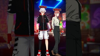 TOSHI MEDE ALTURA COM PERSONAGENS DE CHAINSAW MAN #toshiruz #neobaka #vtuber