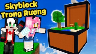 MỀU THỬ THÁCH 24 GIỜ SINH TỒN TRÊN CÁI RƯƠNG TRONG MINECRAFT*1 NGÀY REDHOOD SỐNG TRONG CHIẾC RƯƠNG