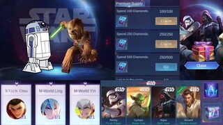 NEW! UPCOMING STARWARS EVENT! FREE SKIN MLBB - NEW EVENT MOBILE LEGENDS