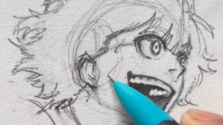 من المدهش كيف تم رسم صورة بهذه الطريقة بلا مبالاة وعفوية... تعال وتعلم مهارات الرسم المذهلة معي!