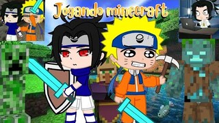 °•Naruto e Sasuke jogando minecraft •°Os Matadores de Creeper - 🛡Meme (GC)🗡