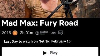 Netflix on Leaving Soon | Mad Max: Fury Road (2015)