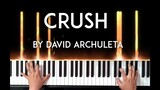 Crush by David Archuleta piano cover with free sheet music