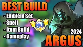 ARGUS BEST BUILD 2024 | TOP 1 GLOBAL ARGUS BUILD | ARGUS - MOBILE LEGENDS | MLBB