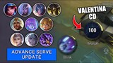 VALENTINA 100S ULT COOLDOWN AND DEMON HUNTER IS NERFED IN NEW ADVANCE SERVER UPDATE