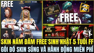 OB34 - Bất Ngờ Sinh Nhật Free Fire 5 Tuổi Tặng FREE Skin Nấm Đấm Và TVC - Hé Lộ Quà OB34 |Free Fire