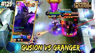 GUSION VS GRANGER, GUSION CARRY LATE GAME | GUSION GAMEPLAY #124 | MOBILE LEGENDS BANG BANG