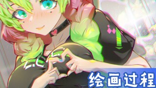 【鬼灭之刃】【板绘】恋柱给你比心心