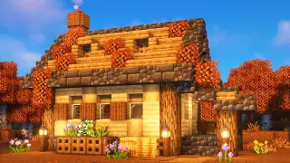 Autumn Starter House in Minecraft [Tutorial]