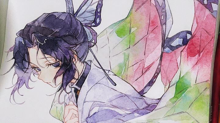 【Lukisan tangan cat air】Menggambar Himejima Aoi dengan cat air～