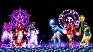 KOF MUGEN: Chris Team VS Shermie Team!!!