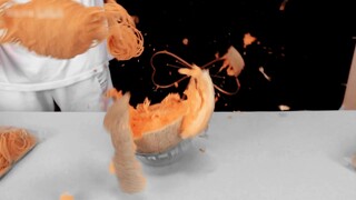 Challenge to use 5 catties rubber band to make Hami melon burst. I was stunned when it exploded.