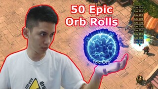 50 Epic Orb Rolls - Powerful Legendary Items! Titan Quest Anniversary Edition