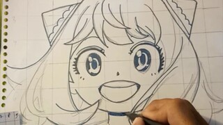 menggambar anime SPY X FAMILY Anya