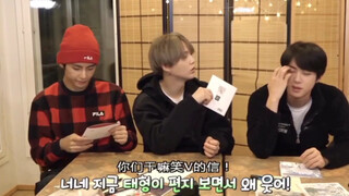 【防弹少年团】闵实权霸气护泰怼成员：干嘛要笑孩子写的信？然而之后笑得最大声