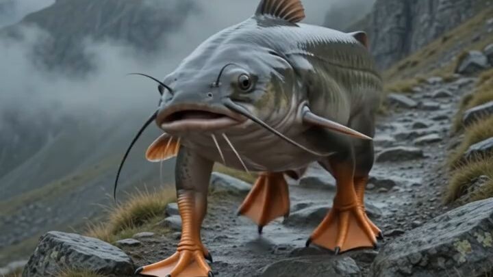 Strange fish catfish