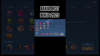 BAXIA BEST BUILD 2023 #shorts #mlbb