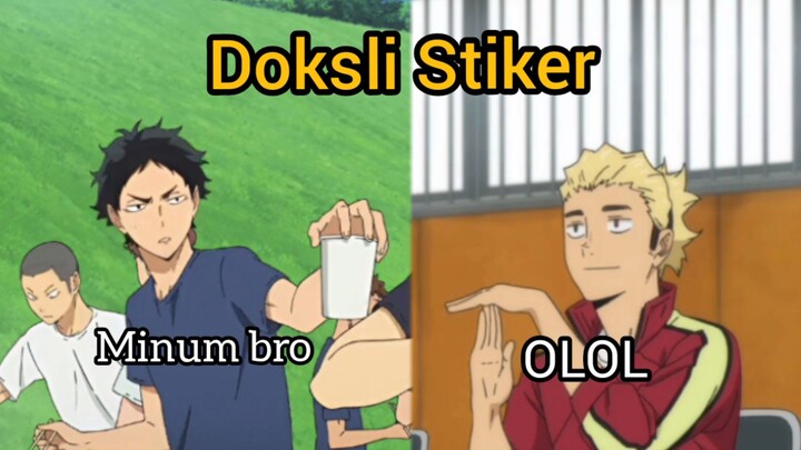 Doksli Stiker Haikyuu!!