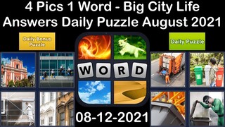 4 Pics 1 Word - Big City Life - 12 August 2021 - Answer Daily Puzzle + Daily Bonus Puzzle