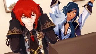 [MMD Genshin Impact] Kaeya The Storyteller/Annoyer ( kaeya & Diluc )