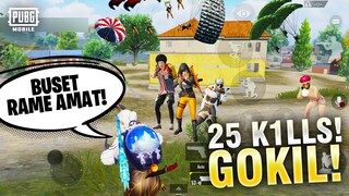 GA NYANGKA! SAYA TURUN ROZHOK DAPAT 25 KILLS! RAME BANGET! - PUBG MOBILE