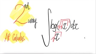 AP Calculus: 2nd way integral log √x (√√x) dx