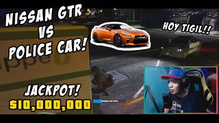 NISSAN GTR VS POLICE?! SA GTA 5