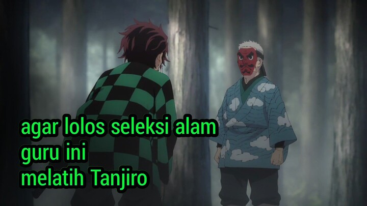 Tanjiro sedang berlatih