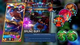 PATCH 1.6.26 BRUNO BUFF DAMAGE | TOP GLOBAL BRUNO BEST BUILD AND EMBLEM MLBB - Master Bodak