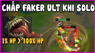 Dám solo với Faker mà còn chấp Ult, Sự thật khi 1% HP thắng 100% HP - LMHT - LOL - Skin - Montage