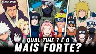 TODAS AS GERAÇÕES DE TIME 7 EM NARUTO