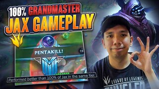 Jax Pentakill 100% Grandmaster Gameplay