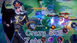 ROV - Crazy Skill Zata ซาต้า สกิลสุดปัง เกมตึงมาก - Gameplay