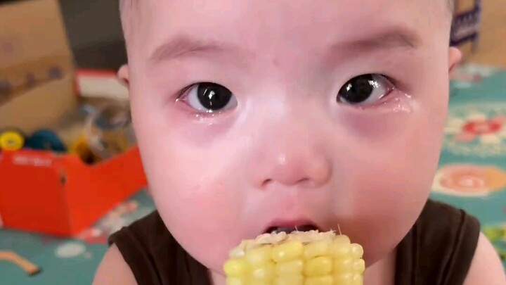 เด็กมนุษย์ทุกคนหิวขนาดนี้เลยเหรอ 😂 ไม่กล้าแม้แต่จะกินอาหารต่อหน้าเขาเลย