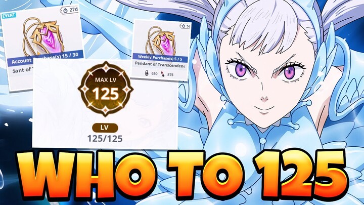 IT'S P2W? LVL 125 UPDATE EXPLAINED & WHO TO TRANSCEND TO 125! (Tier List) | Black Clover Mobile