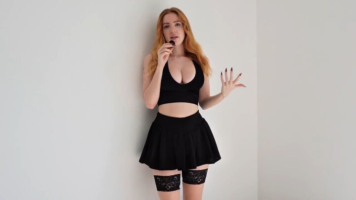 Stockings & mini skirts try on haul (+ latex!) _ lesbian girls