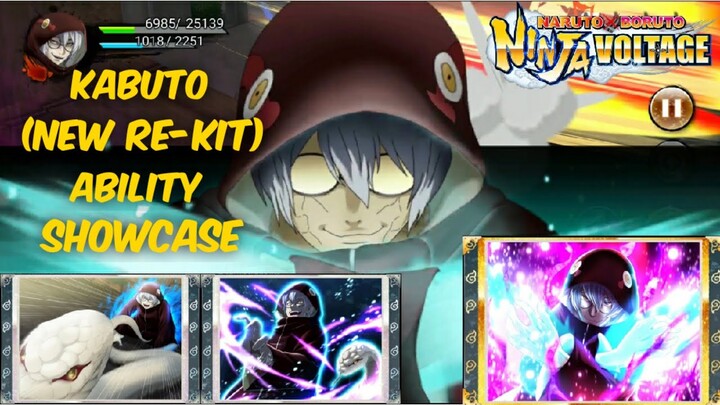 Kabuto Yakushi (New Re-Kit) Ability Showcase | Naruto X Boruto Ninja Voltage