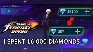 I SPENT 18,000 DIAMONDS in KOF BINGO EVENT!! TRYING TO GET IORI YAGAMI SKIN!!! SCAM OR NOT?????????