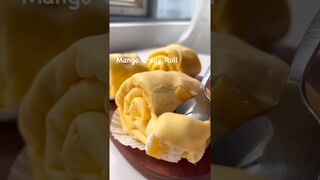 Mango Crepe roll must try 😋😍#shorts #mangoroll #creperoll #food