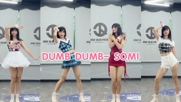 Backhand OK dance challenge hot girl sweetheart Jeon Somi "Dumb Dumb" Somi new song cover