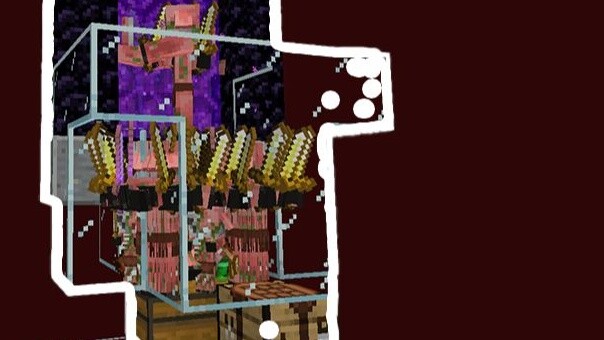 [Minecraft] The Pigman Tower is simple to build and yet efficient!