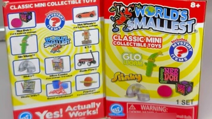 The world's smallest blind toy box! Super double!!
