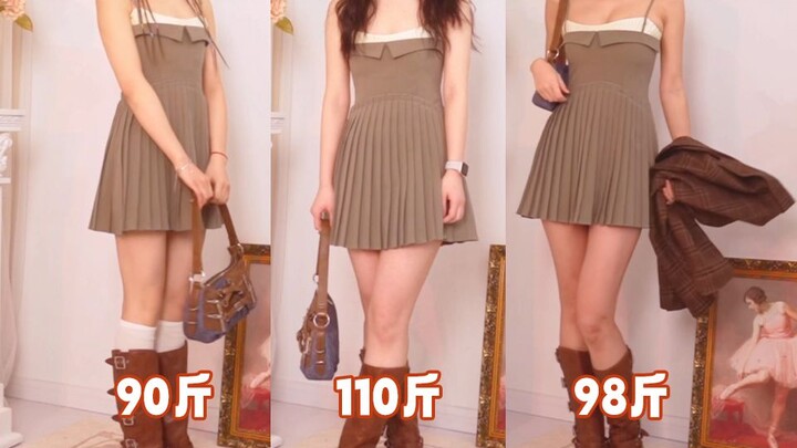 Hóa ra bây giờ con gái đều mặc thế này à? 45 kg, 49 kg, 55 kg~ Sau khi đổi quần áo với bạn bè xong, 