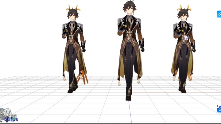 Modifikasi uji fisik no.7 [Zhongli] [Genshin Impact mmd]