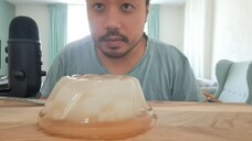 ASMR Kingo Lychee Pudding With Nata De Coco 🍮 (Eating Sounds)