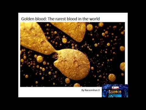 Golden Blood - The World's Rarest Blood Group