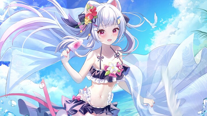 【Wallpaper Animasi】Ayo ke Pantai Bersama! 【Xiao Qiancun Youyou】