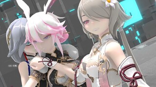 [MMD]Yae Sakura Menari Mengenakan Gaun Hitam|<Genshin Impact>