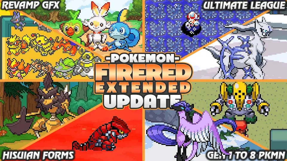 Updated Pokemon Gba Rom With Gen 1 To 8 Hisuian Forms Revamp Gfx Ultimate League And More Bilibili