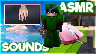 Keyboard + Mouse Sounds ASMR (Handcam) | Hypixel Bedwars